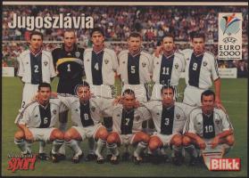 2000 Labdarúgó Európa-bajnokság csapatait ábrázoló poszterek, 3 db (Jugoszlávia / Spanyolország, Dán...