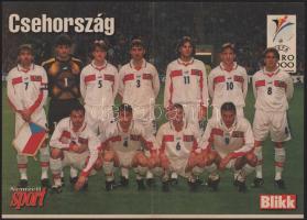 2000 Labdarúgó Európa-bajnokság csapatait ábrázoló poszterek, 3 db (Jugoszlávia / Spanyolország, Dán...