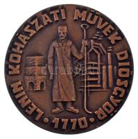 1970 k. "Lenin Kohászati Művek Diósgyőr 1770" egyoldalas bronz emlékérem (62mm) T:AU