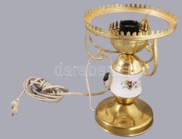 Petróleum lámpa formájú elektromos asztali lámpa, eredeti dobozában, kb 50 cm