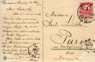 1910 Deutschland, Deutsch-National / Allemande / Germany. German flag, Emb. litho (pinhole)