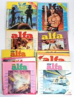 1985-1989 Alfa magazin 14 db száma + 2 db különszám (Conan, a harcos + A Monolit bosszúja), vegyes állapotban