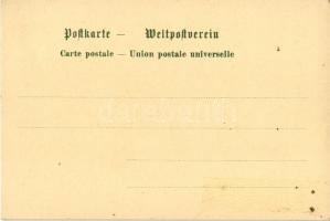 Schwarzburg-Rudolstadt. Kunstverlag Paul Kohl No. 43. Art Nouveau, litho coat of arms (crease)