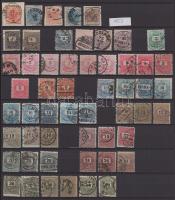 1850-1900 Összeállítás főként Krajcáros bélyegekkel, A/4-es berakólap mindkét oldalán