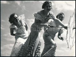 1936 Szöllősy Kálmán: Tavaszi allegória, hátoldalon feliratozott reprodukciós előhívás (1970), 17,5×23,5 cm