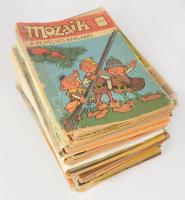 1976-1990 Mozaik képregényújságok gyűjteménye, 1976/2. és 1990/7. közötti számok, nem teljes