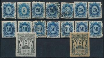 1874 Távírda réznyomat 16 db bélyeg (~40.000)