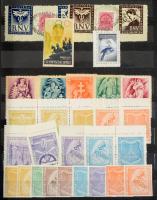 Magyar levélzáró gyűjtemény maradvány, kb 150 bélyeggel, igényes berakóban