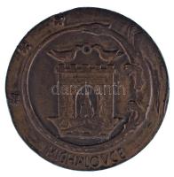 Csehszlovákia 1956. "Michalovce (Nagymihály) / 1056-1956" kétoldalas bronz emlékérem (70mm) T:XF Czechoslovakia 1956. "Michalovce / 1056-1956" two-sided bronze commemorative medallion (70mm) C:XF