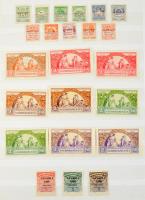 Tartalmas, nagyrészt magyar levélzáró gyűjtemény irredenta és vásári levélzárókkal, 8 lapos berakóban