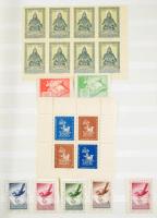 Tartalmas, nagyrészt magyar levélzáró gyűjtemény irredenta és vásári levélzárókkal, 8 lapos berakóba...