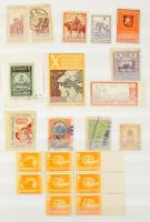 Tartalmas, nagyrészt magyar levélzáró gyűjtemény irredenta és vásári levélzárókkal, 8 lapos berakóba...