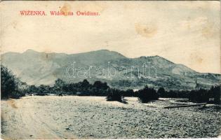 1915 Wizenka bei Wiznitz, Vyzhenka, Vijnicioara (Bukovina, Bucovina, Bukowina); Widok na Owidiusz. E. Schreier / view (fl)