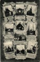 1915 Dennewitz, Gruss vom Schlachtfeld Dennewitz / Battle of Dennewitz, multi-view postcard with Ger...