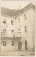 1916 Nagyszeben, Hermannstadt, Sibiu; Szent Orsolya-rendi intézet udvara / Ursuline boarding school, courtyard. photo (fl)