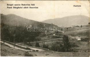 Borgói-hágó (szoros), Pasul Tihuta, Pasul Bargaului; Bukovina felé. Chencinski Jakab kiadása / Funtinele / mountain pass (fl)