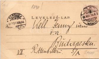 1898 Arad, Szabadság tér vértanú szoborral, római katolikus templom. Kunstverlag C. Jurischek / squa...