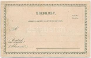 Stockholm, Söder med Katarinahissen / street, tram. Axel Eliassons Konstförlag Emb. (wet damage)