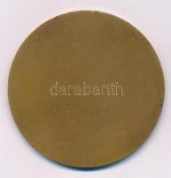 1967. "Csepel Vas- és Fémművek 75 év 1892-1967" egyoldalas bronz emlékérem (60mm) T:AU