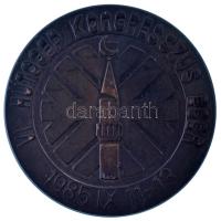 1985. "VI. Hűtőgép Kongresszus Eger 1985. IX. 11-13. / Gépipari Tudományos Egyesület - Emlékérem" kétoldalas bronz emlékérem (65mm) T:AU,XF