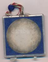 1975. "Borsodnádasd 1945-1975" egyoldalas ezüstözött bronz emlékérem sérült ÁPV tokban (42...