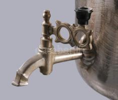 Nagy méretű fém szamovár 50 cm Jelzett