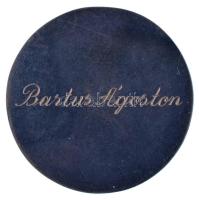 1984. "Miskolc Gyalogos Felüljáró" egyoldalas bronz emlékérem, hátoldalán névre szóló grav...