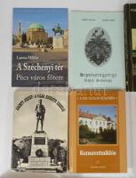 12 db vegyes helytörténeti könyv és kiadvány: Ádámfy József: A világ Kossuth szobrai.; Fekete József...