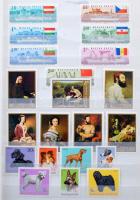 1961-1995 Teljes sorok nagyrészt postatisztán, 32 lapos, A/4-es berakó kb. háromnegyedében