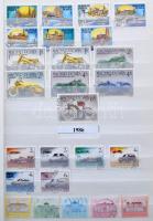 1961-1995 Teljes sorok nagyrészt postatisztán, 32 lapos, A/4-es berakó kb. háromnegyedében