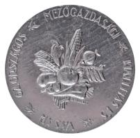 1958. "62. Országos Mezőgazdasági Kiállítás és Vásár" kétoldalas Al emlékérem (50mm) T:AU ph.