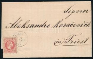1871 1867 5kr levélen "ALT-GRADISKA" - Triest