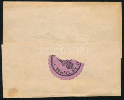 1874 Kézbesített távirat Pest - "BAJA" kék