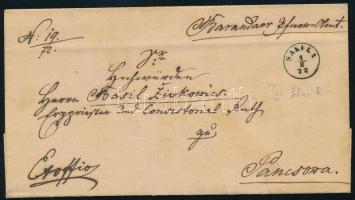 1872 Ex Offo "SAKULA" - "PANCSOVA"