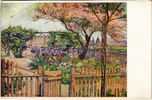 1935 Budapest I. Tabáni virágoskert s: Undi Mariska (EB)
