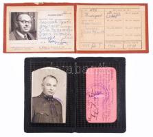 1916-1971 7 db vegyes igazolvány, közte M. Kir. Honvéd Központi Átvételi Bizottság fényképes igazolv...