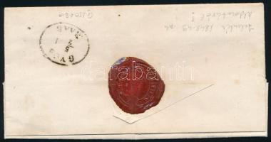 1871 Érdekes jelentés 1848-as áldozatról "GÖNYÖ" - "GYŐR / RAAB"