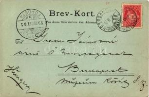 1899 Trondheim, Trondhejm; Nedre Lerfos / hydroelectric power station, waterfall, dam at night in mo...