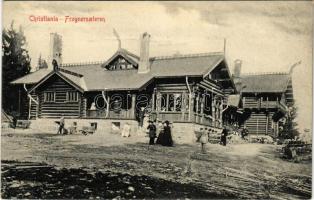 Oslo, Christiania, Kristiania; Frognersaeteren / rest house (wet damage)