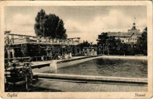 1944 Cegléd, Strand, fürdőzők (fa)