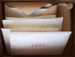 Több mint 130 db magyar FDC az 1980-1985 közötti időszakból, közte teljes sorok és blokkok