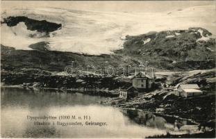 Geiranger, Geirangerfjord; Djupvashytten, Blaabrae i Baggrunden / mountain rest houses