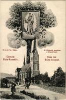 1910 Budapest II. Máriaremete, templom Remete Szűz Mária kegyképével