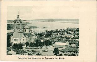 Svishtov, Sistov; general view with Orthodox church (EK)