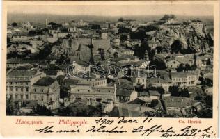 1901 Plovdiv, Philippople, Philippopolis; general view (r)
