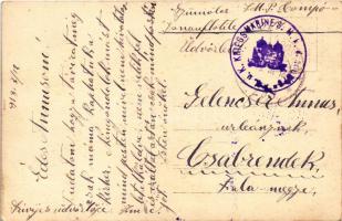 1918 'Orosz aknák' Feladva a SM Pb COMPO Wels-típusú őrnaszádról / Russian grenades, WWI K...