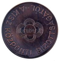 1980 k. "Aranyjelvényesek az Olimpiára / A KISZ Központi Bizottságától" kétoldalas bronz e...