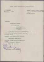 1928-1937 Szege Sándor szobrász, éremművésszel kapcsolatos 4 db dokumentum