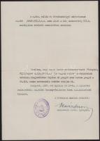 1928-1937 Szege Sándor szobrász, éremművésszel kapcsolatos 4 db dokumentum