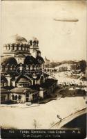 1930 Sofia, Sophia, Sofiya; Graf Zeppelin Luftschiff über Sofia / Zeppelin airship over Sofia (EK)